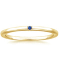 Load image into Gallery viewer, Single Sapphire Accent Wedding Band – 1.4 mm
