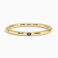 Load image into Gallery viewer, Single Sapphire Accent Wedding Band – 1.4 mm
