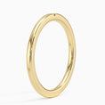 Load image into Gallery viewer, Single Sapphire Accent Wedding Band – 1.4 mm
