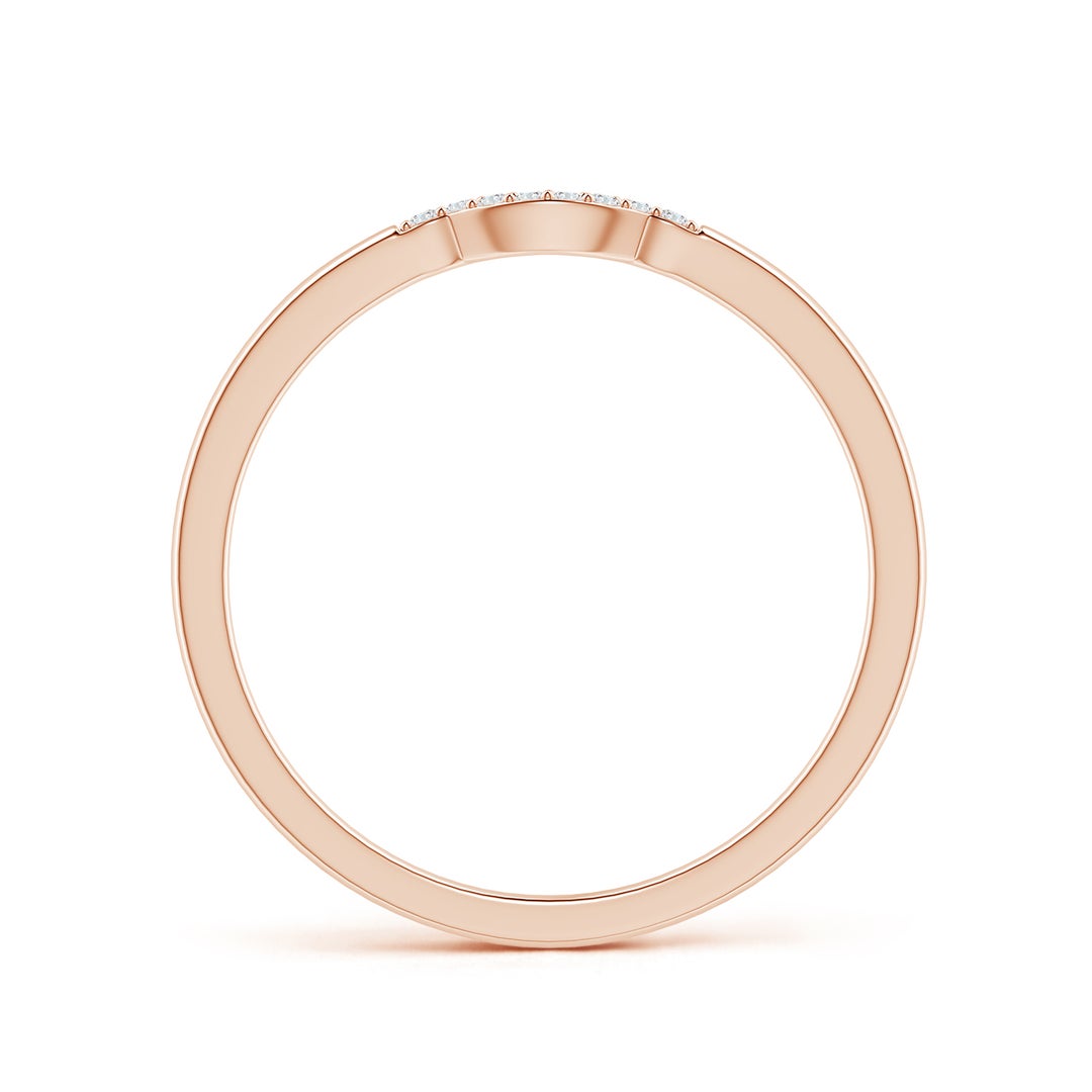 Soft Curved Moissanite Nesting Wedding Band - 1.8 mm