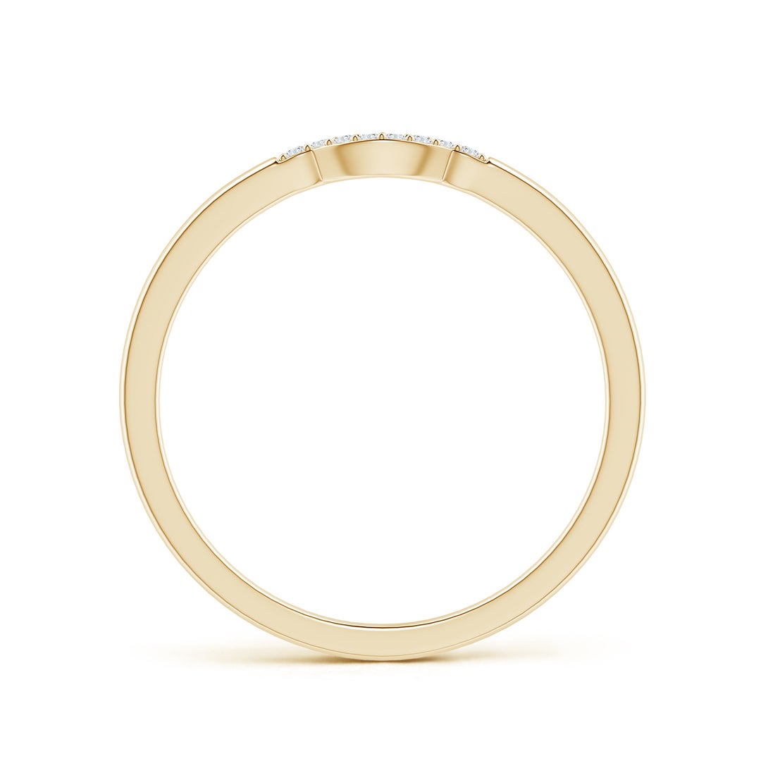 Soft Curved Moissanite Nesting Wedding Band - 1.8 mm