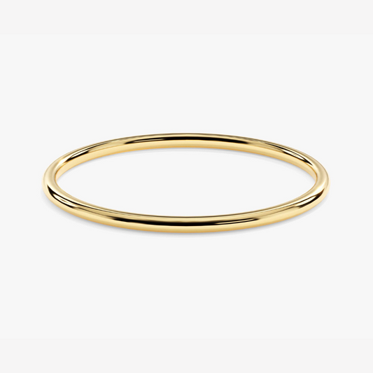 Solid Gold Skinny Wedding Band - 1.0 mm Width