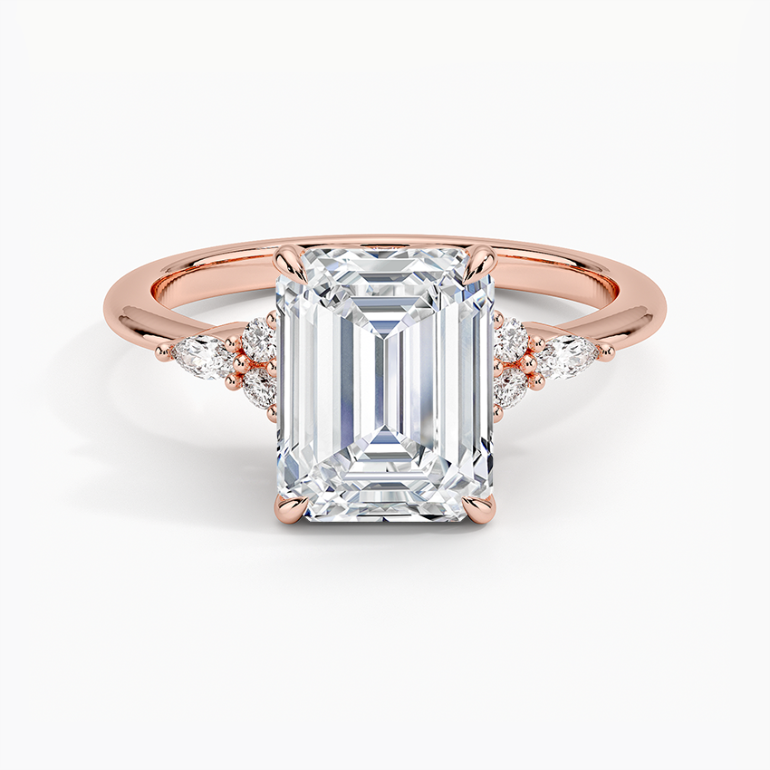 The Radiant Emerald Cut Moissanite Engagement Ring