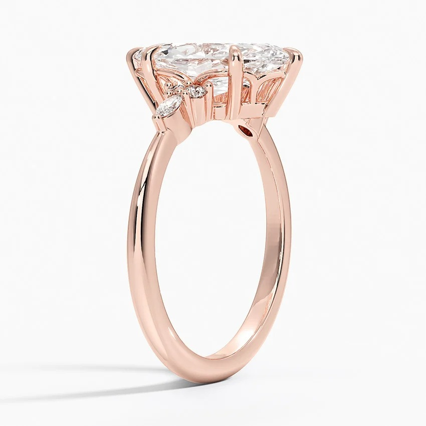 The Radiant Marquise Cut Moissanite Engagement Ring