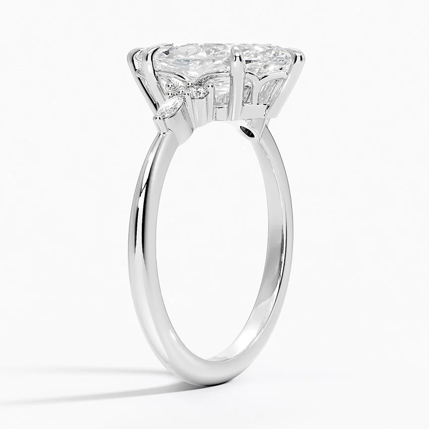 The Radiant Marquise Cut Moissanite Engagement Ring