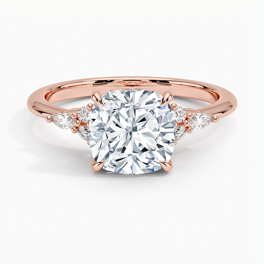 The Radiant Cushion Cut Moissanite Engagement Ring