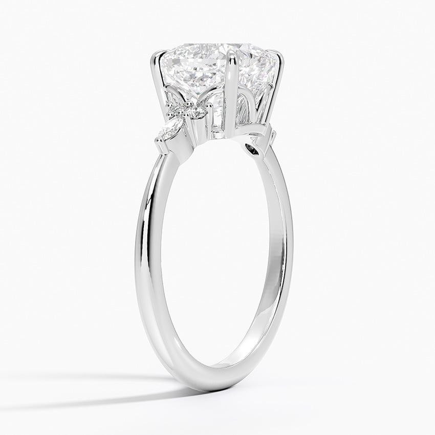 The Radiant Cushion Cut Moissanite Engagement Ring