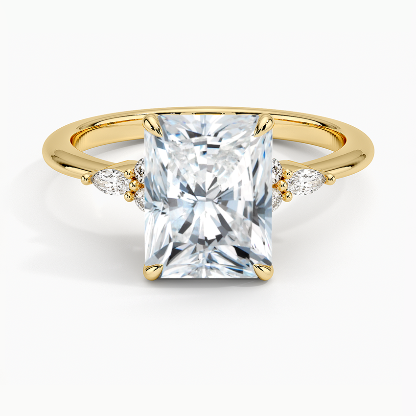 The Radiant Cut Moissanite Engagement Ring