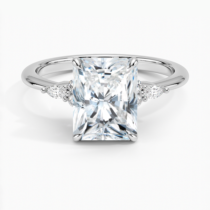 The Radiant Cut Moissanite Engagement Ring