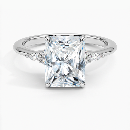 The Radiant Cut Moissanite Engagement Ring