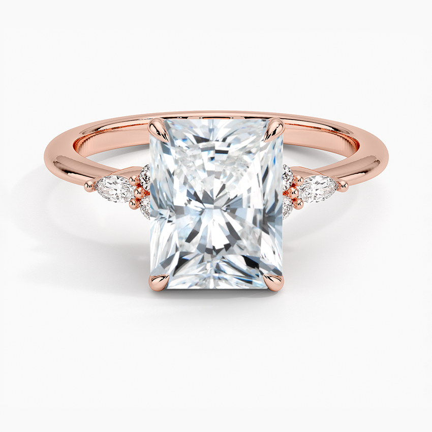 The Radiant Cut Moissanite Engagement Ring
