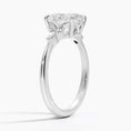 Load image into Gallery viewer, Sterling Silver Radiant Oval Cut Moissanite Engagement Ring
