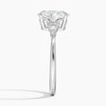 Load image into Gallery viewer, Sterling Silver Radiant Oval Cut Moissanite Engagement Ring
