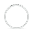 Triple Diagonal Grooves Channel-Set Moissanite Men's Wedding Band-3.5 mm