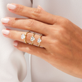 Load image into Gallery viewer, Twist Heart Cut Moissanite Engagement Ring with Pave Band
