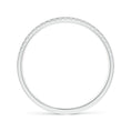 Two-Tone U-Pavé Moissanite Eternity Wedding Band