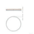 Two-Tone U-Pavé Moissanite Eternity Wedding Band