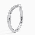 V-Shaped Halfway Moissanite Wedding Band-2.0 mm