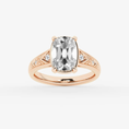 Valen Elongated Cushion Cut Vintage Moissanite Engagement Ring