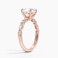 Versailles Cushion Moissanite Hidden Halo Engagement Ring with Mixed-Shape Band