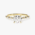 Load image into Gallery viewer, Versailles_Half_Coverage_Round_Cut_Moissanite_Engagement_Ring_1
