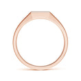 Vertical Pavé Moissanite Rectangular Men’s Signet Ring