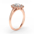 Vintage Beaded Halo Oval Moissanite Engagement Ring