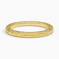 Vintage Floral Hand-Engraved Wedding Band-2.0 mm