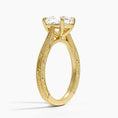 Load image into Gallery viewer, Vintage Engraved Cushion Cut Moissanite Engagement Ring
