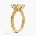 Load image into Gallery viewer, Vintage Engraved Marquise Cut Moissanite Engagement Ring
