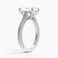 Load image into Gallery viewer, Vintage Engraved Radiant Cut Moissanite Engagement Ring
