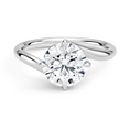 Load image into Gallery viewer, Luminara Round Cut Solitaire Moissanite Engagement Ring
