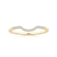 Wave Contour Moissanite Wedding Band - 1.6 mm