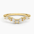 Whisper Curve Marquise Moissanite Wedding Band