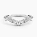 Whisper Curve Marquise Moissanite Wedding Band