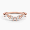 Whisper Curve Marquise Moissanite Wedding Band