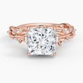 Whispering Vines Princess Cut Moissanite Engagement Ring