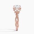 Load image into Gallery viewer, Whispering Vines Cushion Cut Moissanite Engagement Ring
