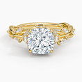 Load image into Gallery viewer, Whispering Vines Cushion Cut Moissanite Engagement Ring
