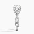 Load image into Gallery viewer, Whispering Vines Cushion Cut Moissanite Engagement Ring
