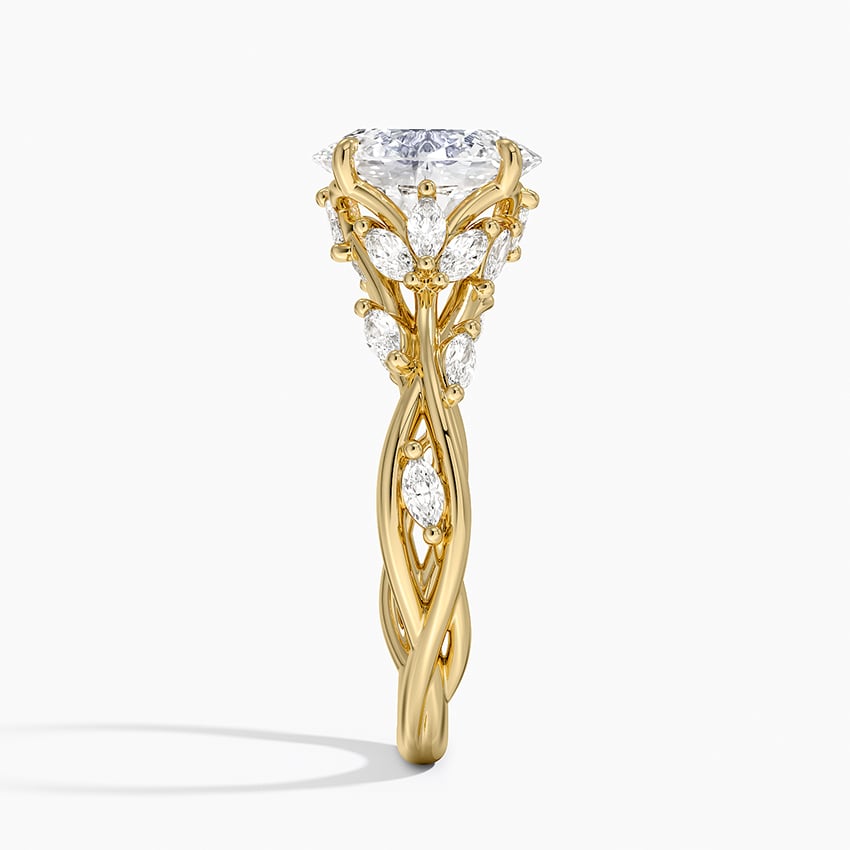 Deposit - Whispering Vines Oval Cut Lab Grown Gemstone Engagement Ring - 2.5CT