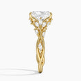 Load image into Gallery viewer, Whispering Vines Radiant Cut Moissanite Engagement Ring
