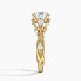 Load image into Gallery viewer, Whispering Vines Round Cut Moissanite Engagement Ring

