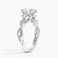 Load image into Gallery viewer, Whispering Vines Round Cut Moissanite Engagement Ring
