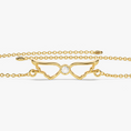 Load image into Gallery viewer, Angel Wings Round Cut Moissanite Bracelet
