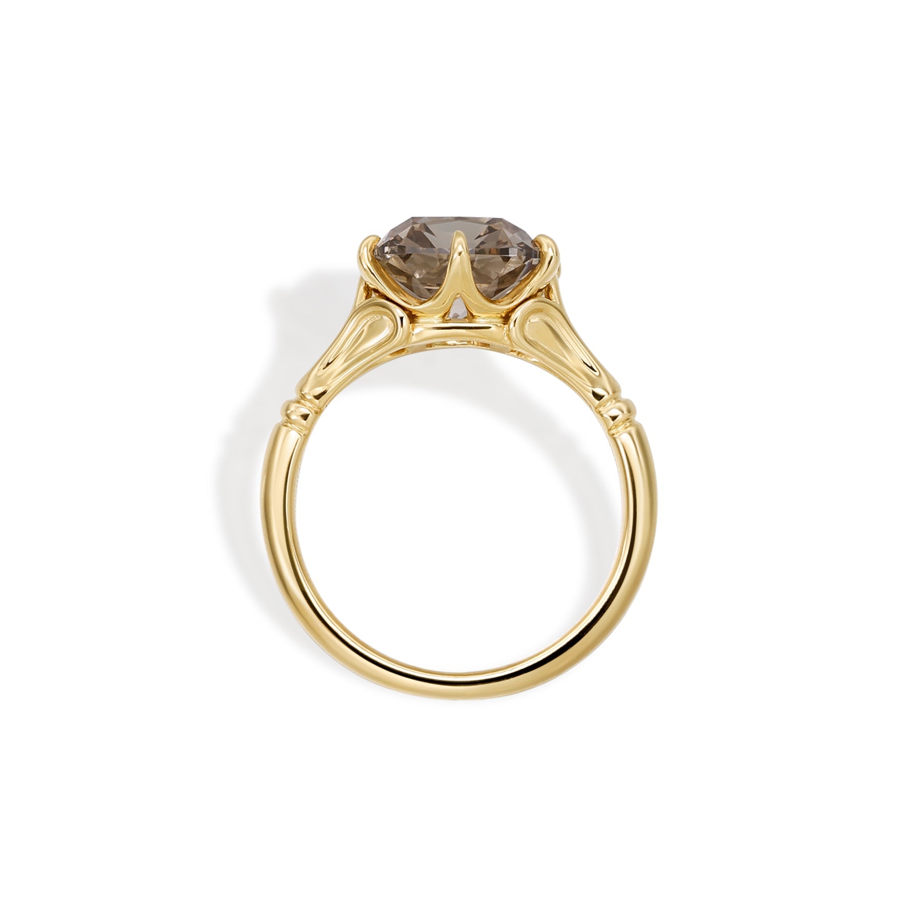 Custom Ring-Old Mine Cushion Cut Moissanite Engagement Ring-2.5CT