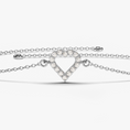 Load image into Gallery viewer, Heart Round Cut Moissanite Bracelet
