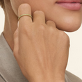 Load image into Gallery viewer, Luxe Peridot Pavé Gemstone Wedding Band - 1.4 mm
