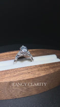 Whispering Vines Marquise Cut Moissanite Engagement Ring