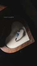 Load and play video in Gallery viewer, Five-Stone Lab Grown Gemstone with Moissanite Promise Ring
